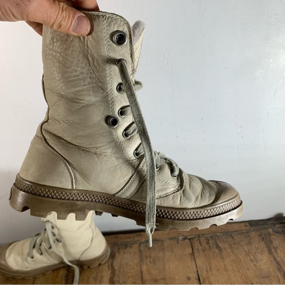 Palladium winter combat style leather boots - Picture 5 of 11